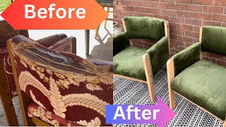 Office Chair Upgrade Upholstery Transformation [upl. by Brogle427]