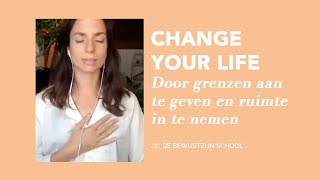 Verander je leven door grenzen aan te geven en ruimte in te nemen  Meditatie en Talk met Marieke [upl. by Fanestil]