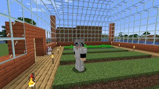 UN INVERNADERO Y GRANJA DE ANIMALES  Gonza224 Java  MINECRAFT 10 [upl. by Enomyar]