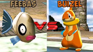 Pokemon battle revolution  Feebas vs Buizel [upl. by Arehsat]