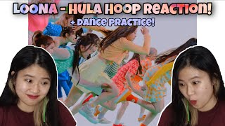 LOONA  Hula Hoop MV  Dance Practice First Time Reaction [upl. by Froma85]