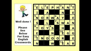 Easy English Crossword Puzzle [upl. by Thanasi]