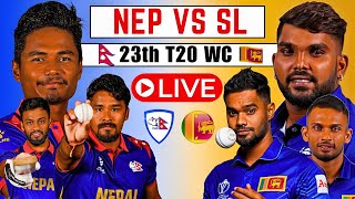 🔴Live NEP vs SL Live Match  Nepal VS Sri Lanka  T20 WC 2024 LIVE  Nepal live [upl. by Anatlus]