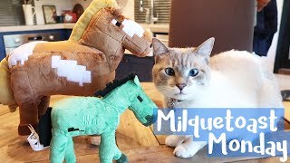 MINECRAFT HORSE amp ZOMBIE FOAL PLUSHIES  MILQUETOAST MONDAY [upl. by Akina931]