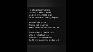 Lyric video of Kekho kelho tsie puo se zo we khe [upl. by Siddon]