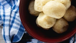 How to make German Potato Dumplings Kartoffelknödel [upl. by Ahsenac]