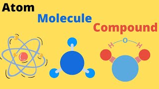 Difference between an Atom a Molecule and a Compound [upl. by Phillip]