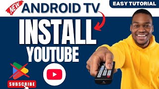 How to Install YouTube on Android TV Without Google Play Store in 2024 [upl. by Yurt]