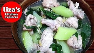 Ginger Chicken Soup With Chayote  Chicken Tinola Recipe [upl. by Yojenitsirk]