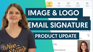 Add image and logo to email signature  easy design options [upl. by Aurie]