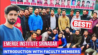 Emerge institute Srinagar Faculty members Live discussion with All teachers [upl. by Yarvis]