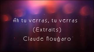 Ah tu verras tu verras  COVER CLAUDE NOUGARO [upl. by Trev]