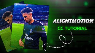 Alight Motion Football CC  Tutorial With preset [upl. by Ellednek46]