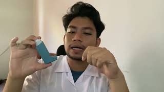 Cara menggunakan Salbutamol Ventolin inhaler dengan BenarMuallif Arsyadi2129051045 [upl. by Rehpitsirhc]