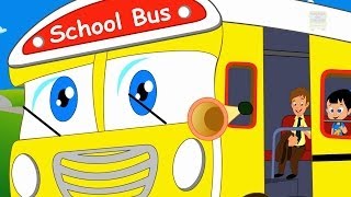 Wheels On The Bus Go Round And Round Nursery Rhyme  Kids And Childrens Song [upl. by Dorren]