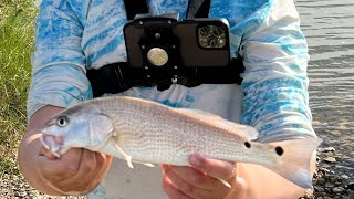 Fishing in Bastrop Bayou Redfish Trout Whiting Black drum Catfish [upl. by Edison451]