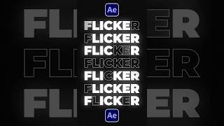 Easily Flicker Your Text in After Effects tutorial [upl. by Boccaj]