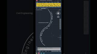 📏 AutoCAD Lisp Tutorial Align Text to Curve with Offset Spacing autocad [upl. by Templeton164]