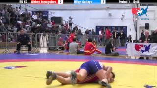 WM 55 KG  Aizhan Ismagulova vs Jillian Gallays [upl. by Yema874]