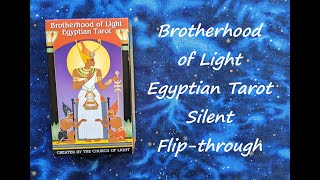 Brotherhood of Light Egyptian Tarot  Silent Flipthrough [upl. by Bradway659]