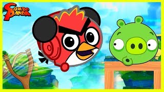 Combo Panda gets ANGRY playing ANGRY BIRDS 2 Lets Play App Game [upl. by Crespi]