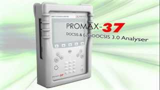 PROMAX37 DOCSIS 30 and EuroDOCSIS 30 CATV Analyser [upl. by Nnalyrehs]