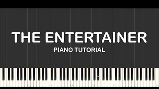 The Entertainer piano tutorial [upl. by Anrehs]