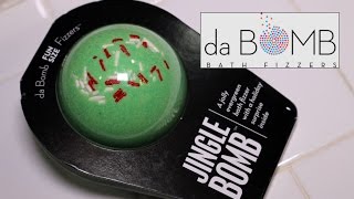 Da Bomb Fizzers at Target JINGLE BOMB Bath Bomb Demo  Underwater  Review [upl. by Oiramat]