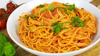 Spaghetti mit Tomaten Paprika Sauce I Turbo Rezept [upl. by Forkey]