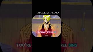 Sanji lists his three sins to a fellow “chef” sanji onepiece anime animemoments [upl. by Rehpotsirhk348]