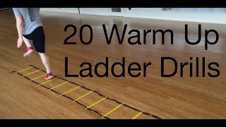 20 Beginner to Advance Warm Up Agility Ladder Drills [upl. by Issor]