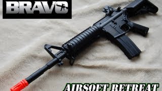 Bravo Airsoft M4 RIS AEG Overview [upl. by Herrick577]