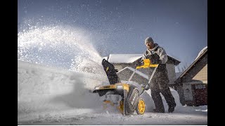 Dewalt DCSNP2142Y2CA  21inch 60V FLEXVOLT SingleStage Cordless Snow Blower [upl. by Neerbas755]