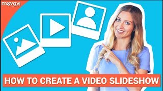 Tutorial How to Create a Beautiful Photo Slideshow with Music Movavi Video Editor 12 [upl. by Enak]