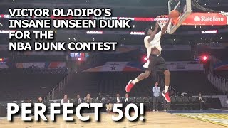 VICTOR OLADIPOS INSANE UNSEEN DUNK FOR THE NBA DUNK CONTEST [upl. by Valdis402]