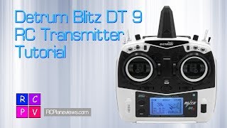 Detrum Blitz DT 9 RC Transmitter Tutorial [upl. by Negam]