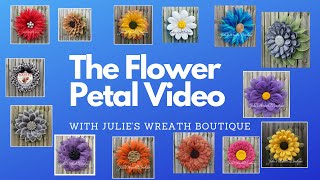 How to Make a Flower Petal  Crafts for Beginners  Wreath Making 101 [upl. by Aiepoissac]