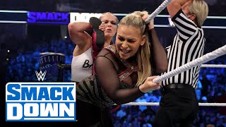 Ronda Rousey vs Natalya SmackDown July 8 2022 [upl. by Anrev]