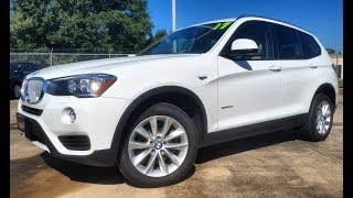 2017 BMW X3 sDrive28i Start Up First Person Review [upl. by Remoh]