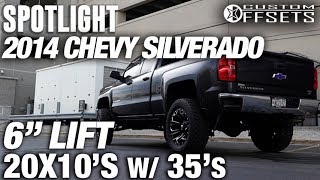 Spotlight  2014 Chevy Silverado 1500 6quot Lift 20x10 18s 35s [upl. by Uzzia127]