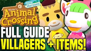 EVERYTHING YOU NEED TO KNOW Sanrio Animal Crossing Cards Villagers Amiibo Cards Items Guide [upl. by Skye955]