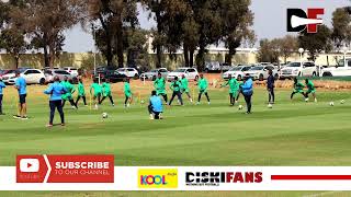 Mamelodi Sundowns players warmingup and training at Chloorkop [upl. by Sandstrom]