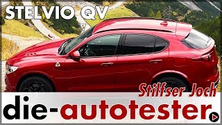 Im Alfa Romeo Stelvio QV zum Stilfser Joch  Die Königin der Straßen  Test  Review  Deutsch [upl. by Ahsiliw554]