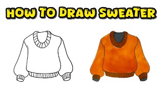 How to Draw an Orange Sweater – Drawing Practice for Beginners of All Ages [upl. by Maxfield396]