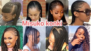 MITINDO KONKI YA KUSUKA NYWELE 2023  100 TOP HAIR STYLES [upl. by Mcnelly]