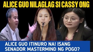 Alice Guo Itinuro Na Ang MASTERMIND NG POGO ISANG SENADOR Cassandra Ong Bumaliktad [upl. by Comptom]