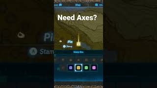 Woodcutter’s Axe Double Axe location Breath of The Wild shorts [upl. by Warner]