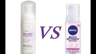 Mousse Nettoyante Nocibé VS Mousse Nivéa [upl. by Anitrebla]