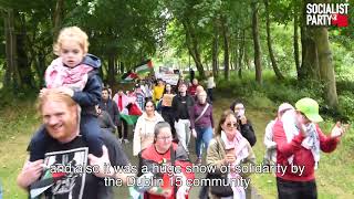 Cllr Ruth Coppinger speaking at the Dublin 15 Walk for Gaza [upl. by Atnuahsal]