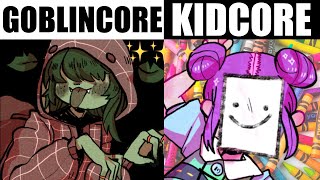 IF AESTHETICS WERE PEOPLE  pt 2 goblincore Y2K kidcore  more [upl. by Eanad]